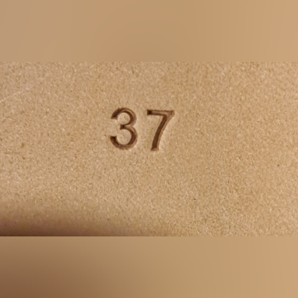 NWT Y2K True Religion Brown Leather Boho Indie Neutral Sandal Heel Shoe SZ 37EU - Picture 9 of 9